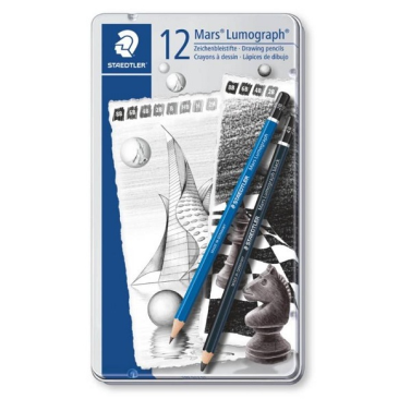 Estojo Lápis Graduado Lumograph C/12 100g12s1 Staedtler